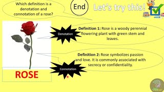 Denotation vs Connotation Word Meanings Common Core State Standard RL4 [upl. by Kati]