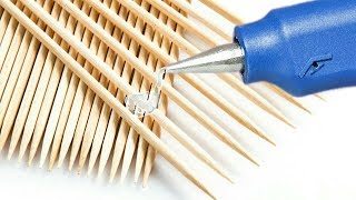 5 DIY Increibles Manualidades con Palillos para Decorar [upl. by Ahsenak]