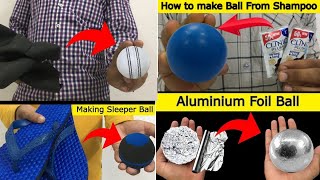 How to make 4 different types of Cricket Balls at Home  homemade Balls  Making 4 Types of Balls [upl. by Brunella]