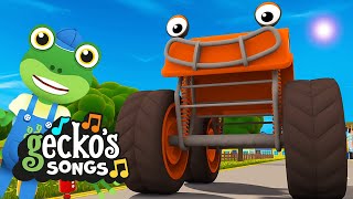 Mighty Monster Truck Song🎵Classic Nursery Rhymes for Kids🎵Geckos Garage [upl. by Rihsab]