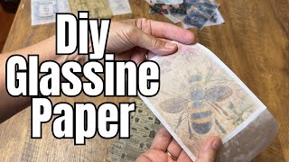 Make Your Own Glassine Paper  Budgetfriendly Crafting Idea [upl. by Euf]