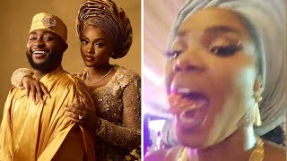 Wow Watch what Iyabo Ojo was caught doing at Chioma and Davidos wedding chivido2024 [upl. by Anais]