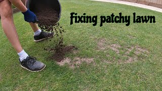 FIXING A PATCHY LAWN [upl. by Anitsrhc]