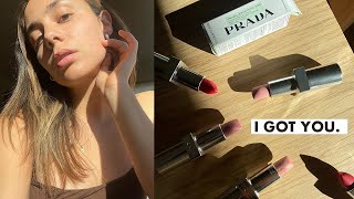 Let me help you find your Prada lipstick shade NEW Prada Beauty  Michelle Bali [upl. by Gally]