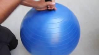 How To Inflate An Exercise Ball  URBNFit [upl. by Leirbaj]