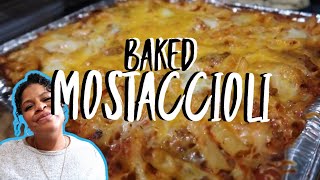 BEST BAKED MOSTACCIOLI RECIPE EVER Cant believe Im sharing this Baked Mostaccioli with Meat [upl. by Aikam]