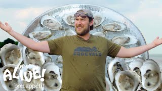 Brad Explores an Oyster Farm  Its Alive  Bon Appétit [upl. by Sul]