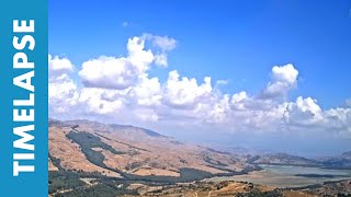 Time Lapse Panorama da Agira Provincia di Enna in Sicilia Lago Pozzillo [upl. by Maclean]