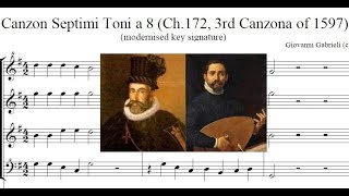 Andrea amp Giovanni Gabrieli  2 Canzonas 1597 [upl. by Polik]