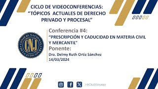 CICLO DE VIDEOCONFERENCIAS TÓPICOS ACTUALES DE DERECHO PRIVADO Y PROCESAL [upl. by Brocky887]