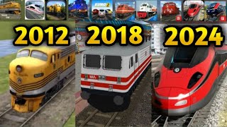 Evolution of AndroidIOS Train Simulator Games [upl. by Cleaves951]