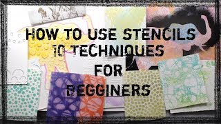 How to use a stencil for Beginners 10 Easy Techniques for Using Stencils  Stencil Tips [upl. by Nottus247]