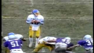 1986 Vanier Cup Highlights UBC Thunderbirds vs University of Western Ontario Mustangs [upl. by Akemot]