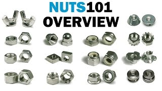 Nuts 101 Overview  The Types of Fastener Nuts  Fasteners 101 [upl. by Haas]