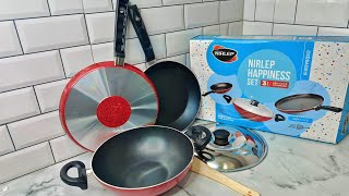 नॉनस्टिक पे अब चलेगा स्टील का चम्मच भी 😱  Steel Spatula Friendly Nonstick Cookware Set [upl. by Adnorat]