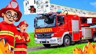 The Kids learn about firefighting and drive a real fire truck 🧑‍🚒 [upl. by Shakti925]