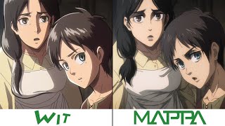 Wit Studio VS MAPPA  Attack On Titan Season 4 Part 2 Episode 4 [upl. by Aerdnat753]