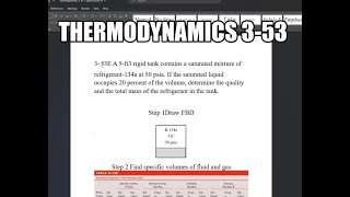 Thermodynamics 353 A 5ft3 rigid tank contains a saturated mixture of refrigerant134a at 50 psia [upl. by Latnahs]