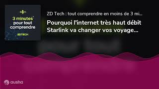 Pourquoi linternet très haut débit Starlink va changer vos voyages en avion [upl. by Eiramalegna]