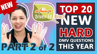 Part 2 10 NEW DMV Test Questions 2024  From Easy to Hard Dont Miss These DMV Test Brain Busters [upl. by Jdavie305]