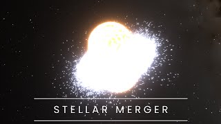 The Dramatic Collision of Two Red Dwarfs into a Single Star  2 MILLION PARTICLES  4K [upl. by Naugal36]