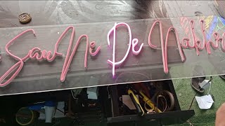 RGB LED Neon Sign Lights Smart Bright LEDsNeon signage  Kgn kgn kgn786 thehippiesaaz homedecor [upl. by Chloe170]