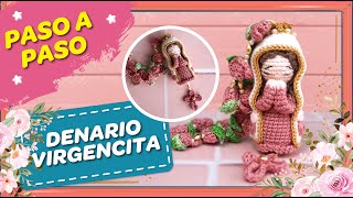 DENARIO VIRGENCITA TEJIDA  TUTORIAL A CROCHET PASO A PASO [upl. by Trisha]