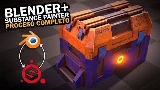 Blender y Substance Painter  ¡Proceso Completo [upl. by Coltun]