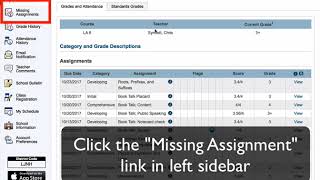 PowerSchool Missing Assignments [upl. by Nnalatsyrc]