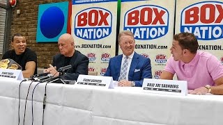 Eubank Jr and Saunders argue REMATCH at Press Conference p3 [upl. by Linden6]