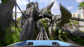 Jurassic World VelociCoaster POV [upl. by Ebeneser]