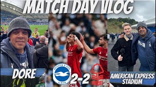 NOTTINGAM FOREST STILL UNBEATEN AS REDS DRAW AT BRIGHTON  MATCH DAY VLOG [upl. by Meara918]