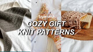 12 gift knits ideas for the holiday season 🎁 freepaid amp beginner friendly patterns [upl. by Anrev]