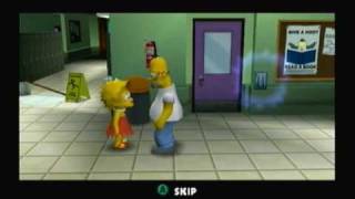 Lets Play The Simpsons Hit and Run  2 Race to the School [upl. by Antipus313]