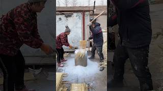 Beating sweet potato noodles process farming [upl. by Idolla583]