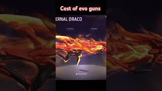 Cost of evo guns in free fire freefire Akash Gamer 1m [upl. by Ecinrahs]