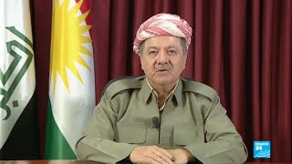 Référendum au Kurdistan irakien  Barzani annonce la victoire du quotouiquot [upl. by Fransisco]