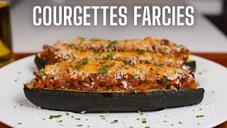 COURGETTES FARCIES ET GRATINÉES AU PARMESAN  LA RECETTE DE LÉTÉ [upl. by Alamac97]