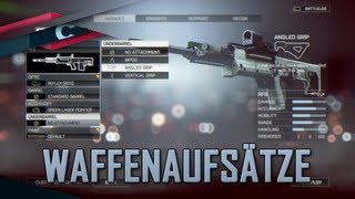 Battlefield 4 Waffenaufsätze  Neue Visiere Extras amp Tarnungen [upl. by Fanny]