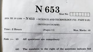 SSC 2024 Science 2 Board Paper Solutions class 10th Maharashtra board [upl. by Nnyltak]