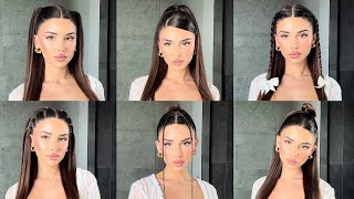 QUICK amp EASY CUTE HAIRSTYLES heatless [upl. by Elena]