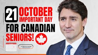 Important Day October 21 Canadian Seniors Receive Double CPP amp OAS Pension Payments [upl. by Runkel]