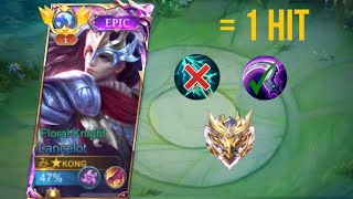 LANCELOT 90 WINRATE GLOBAL NO 1 TRUE DAMAGE  HOW TO BUILD LANCELOT  MLBB [upl. by Atirec]