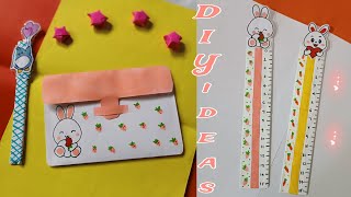 Easy craft ideas  school supplies  paper crafts  school craft ideas  2 Diy ideas [upl. by Ardnael]