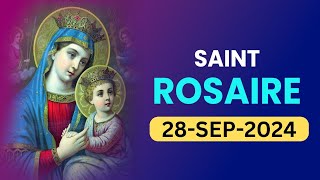 Saint Rosaire 🙏🏻Samedi🙏🏻September 28 2024🙏🏻 Mystères Joyeux du Saint Rosaire 🙏🏻French Rosary [upl. by Whitman531]