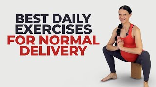 Best Pregnancy Exercises For Normal Delivery 20Min Birth Prep [upl. by Nahshun187]