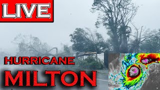 🔴LIVE  INSIDE MAJOR HURRICANE MILTON WITH STORM CHASERS  STORM SURGE [upl. by Quennie595]