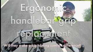 Cycle touring comfort  ergonomic grips for handlebars are easy to fit [upl. by Noivad]