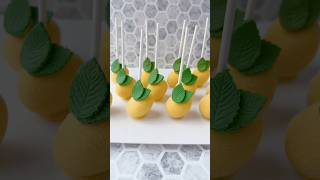 Lemon cake pops Cake pop tutorial Easy cake pops [upl. by Yremogtnom]