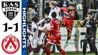 KV Kortrijk vs KAS Eupen 11 Highlights  Courtrai  Eupen  Jupiler Pro League 2023 [upl. by Isnam968]